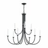 Thomas Meadowview 36'' Wide 9-Light Chandelier - Matte Black CN340926